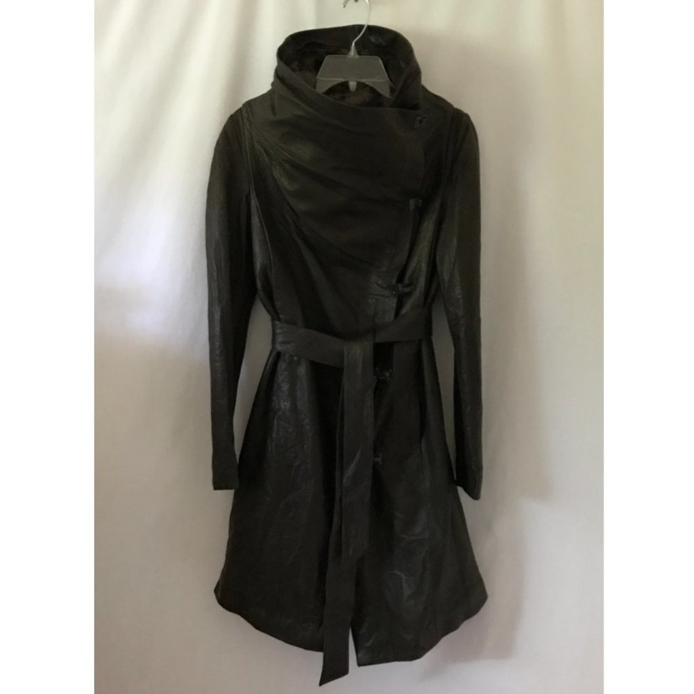Karl Donoghue 100% Lamb Leather Trench Coat